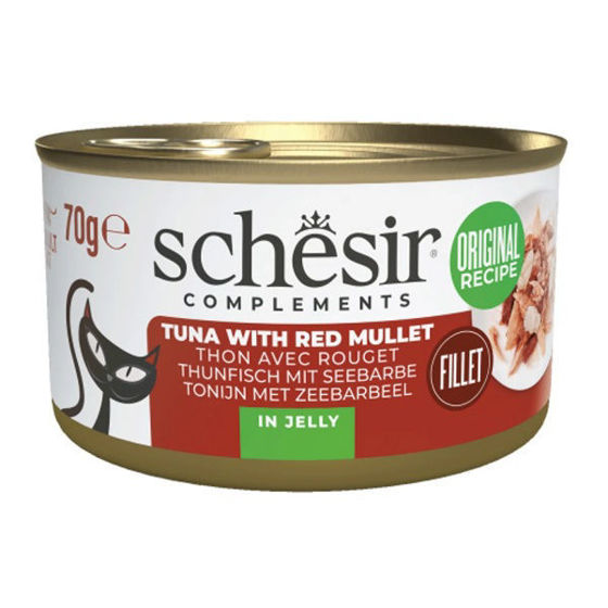 Εικόνα της Schesir Cat Jelly Τόνος Με Μπαρμπούνι 70gr