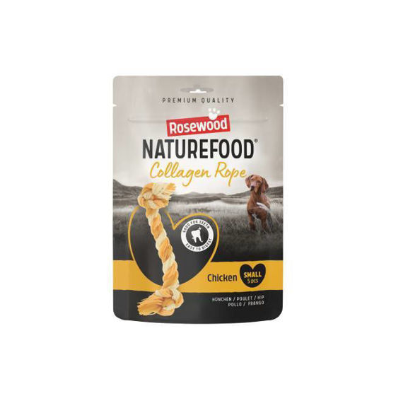 Εικόνα της Rosewood Naturefood Collagen Rope Chicken Small 100gr (5τμχ)