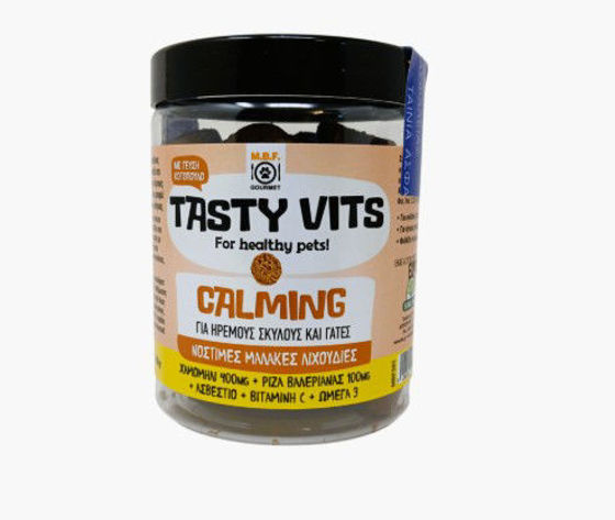 Εικόνα της MBF Gourmet Λιχουδιές Σκύλου & Γάτας Tasty Vits Calming 180gr