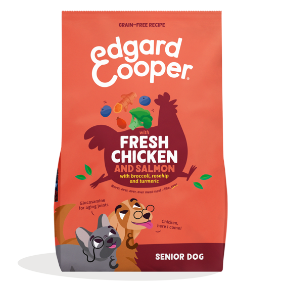 Εικόνα της Edgard Cooper Ξηρή Τροφή Senior Medium Breed Chicken & Salmon 7kg