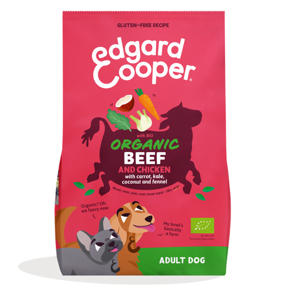 Εικόνα της Edgard Cooper Ξηρή Τροφή Adult Organic Beef & Chicken 2,5kg