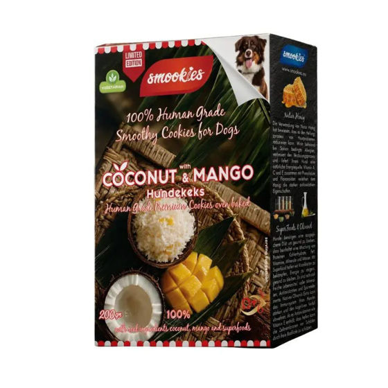 Εικόνα της Smookies Μπισκότα Mango & Coconut 200gr