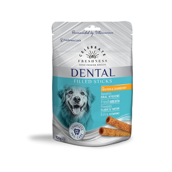 Εικόνα της Celebrate Freshness Λιχουδιές Dental Filled Sticks Chicken & Cranberry 150gr