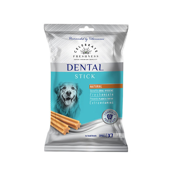 Εικόνα της Celebrate Freshness Λιχουδιές Dental Sticks Natural Small 110gr (7τμχ)