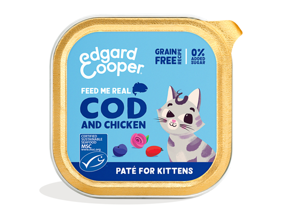 Εικόνα της Edgard Cooper Υγρή Τροφή Kitten Pate God & Κοτόπουλο 85gr