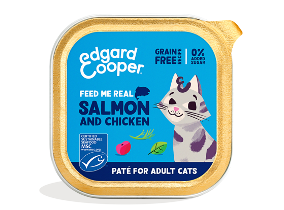 Εικόνα της Edgard Cooper Υγρή Τροφή Adult Pate Σολωμός & Κοτόπουλο 85gr